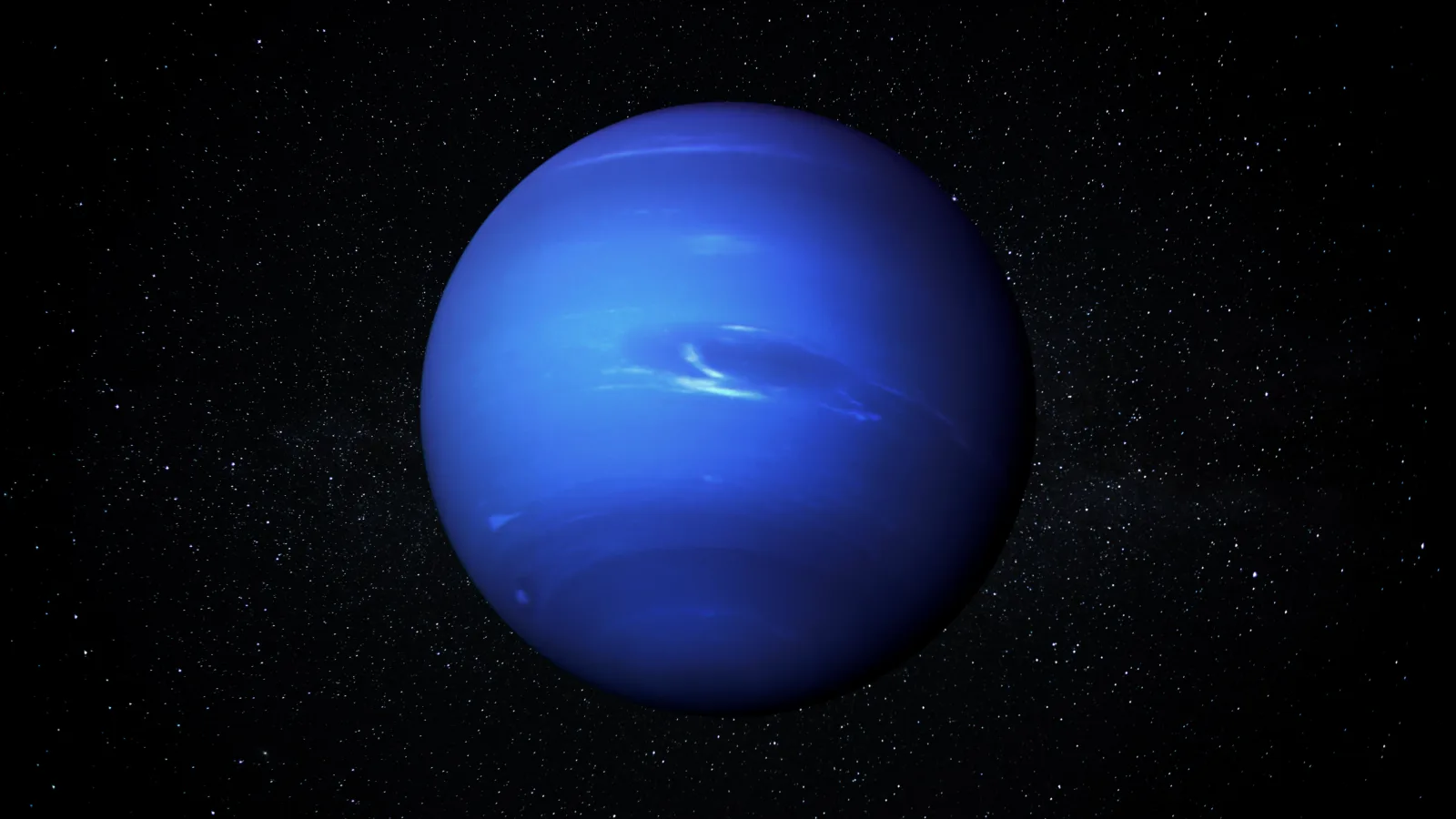 Planet,Neptune,In,The,Starry,Sky,Of,Solar,System,In
