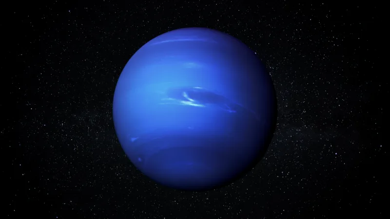 Planet,Neptune,In,The,Starry,Sky,Of,Solar,System,In