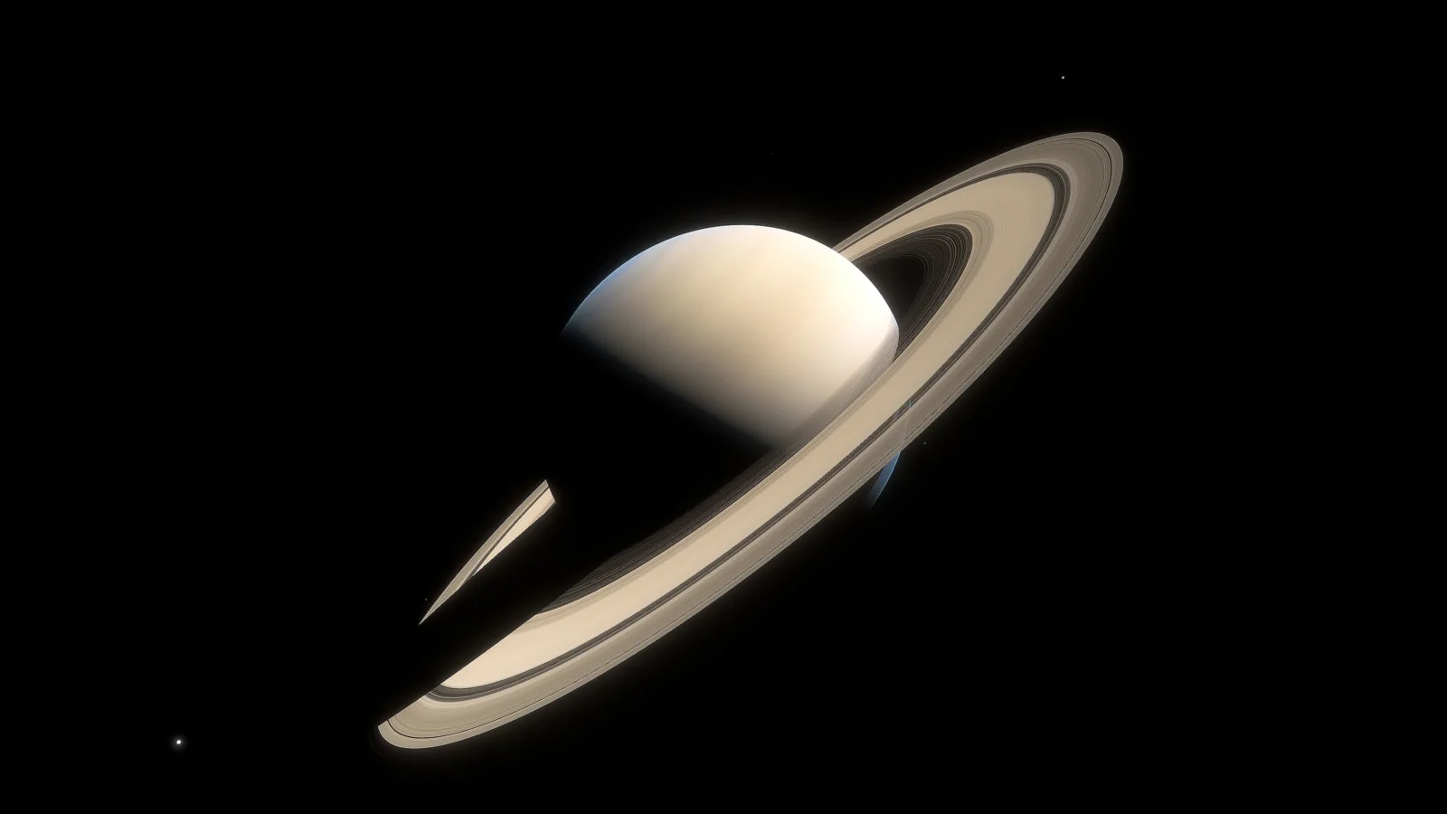 Graphic,Animation,Of,Saturn,With,Its,Rings,Composed,Of,Ice