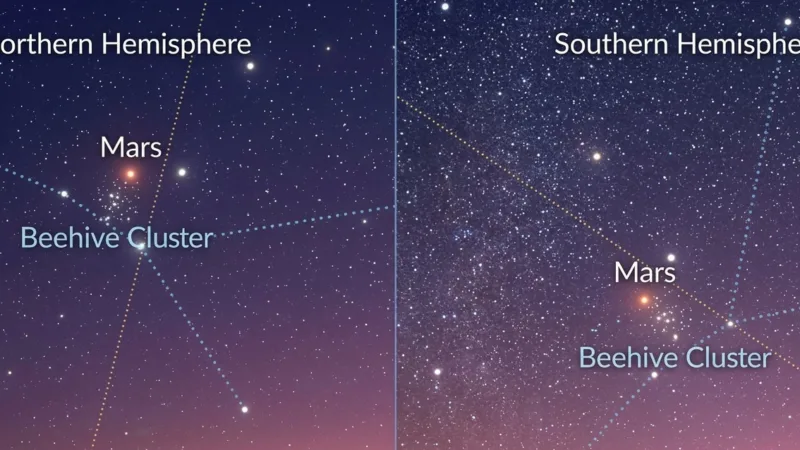 mars beehive cluster image
